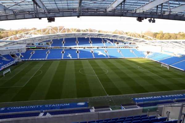 American Express Stadium, bloc: W3F, rangée: H, place: 156