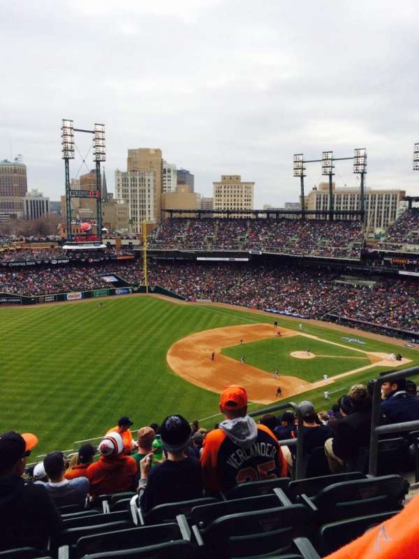 Comerica Park, bloc: 340, rangée: 17, place: 4
