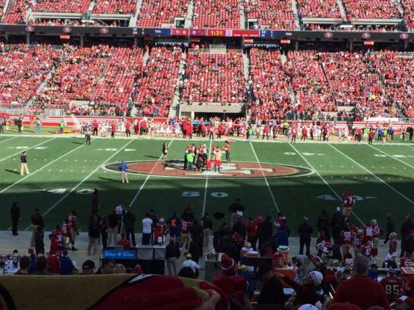 Levi's Stadium, bloc: C138, rangée: 25, place: 6