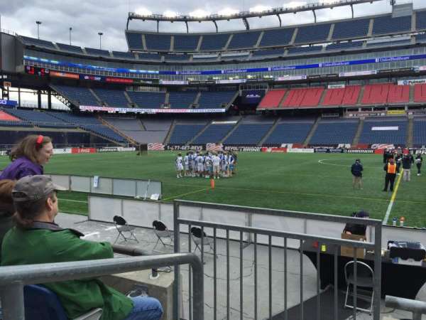 Gillette Stadium, bloc: 109, rangée: 3, place: 20
