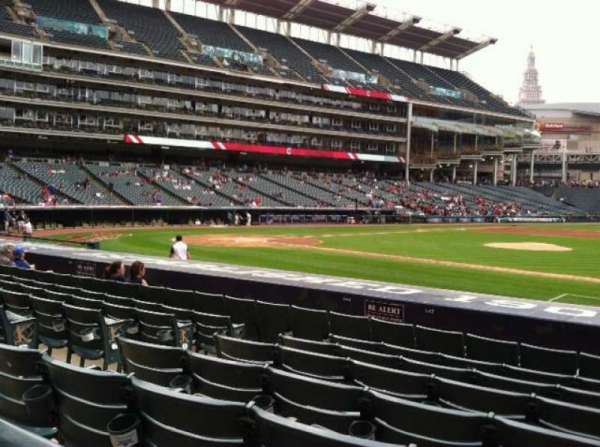 Progressive Field, bloc: 142, rangée: N, place: 6