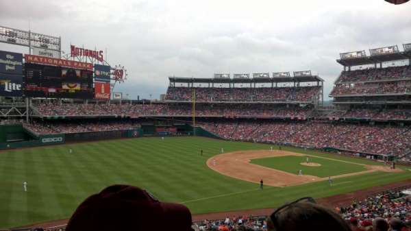 Nationals Park, bloc: 204, rangée: L, place: 17