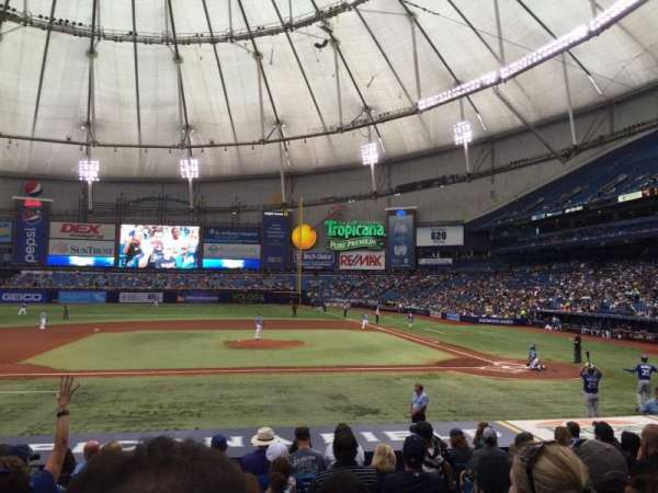 Tropicana Field, bloc: 113, rangée: V, place: 7