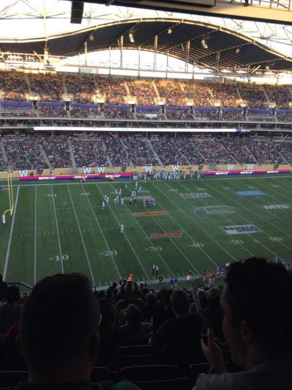 Princess Auto Stadium, bloc: 233, rangée: 25, place: 19