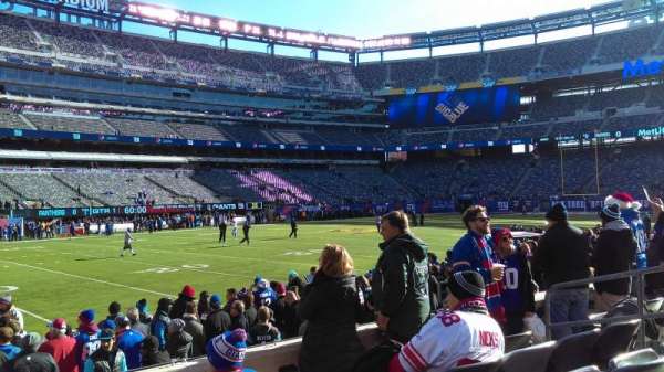 MetLife Stadium, bloc: 143, rangée: 5, place: 8