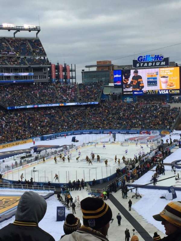 Gillette Stadium, bloc: 218, rangée: 18, place: 13