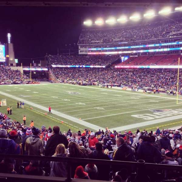 Gillette Stadium, bloc: 124, rangée: 35, place: 11