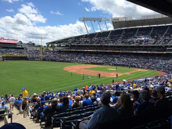 Kauffman Stadium, bloc: 210, rangée: NN, place: 13