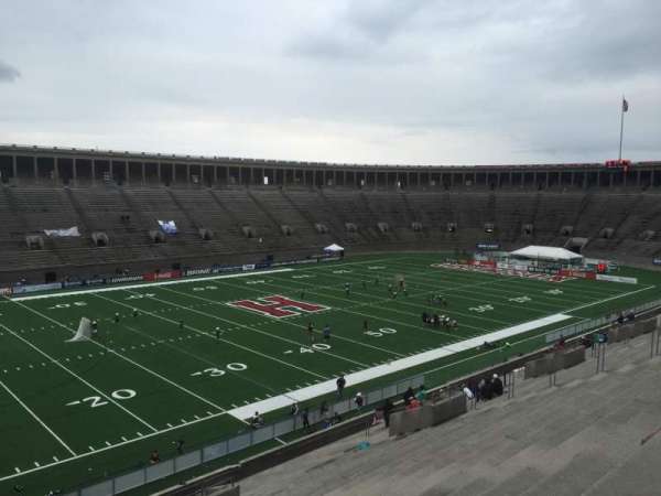 Harvard Stadium, bloc: 35, rangée: MM, place: 14