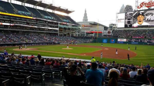 Progressive Field, bloc: 138, rangée: CC, place: 7-8