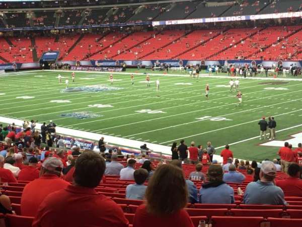 Georgia Dome, bloc: 110, rangée: 31, place: 25