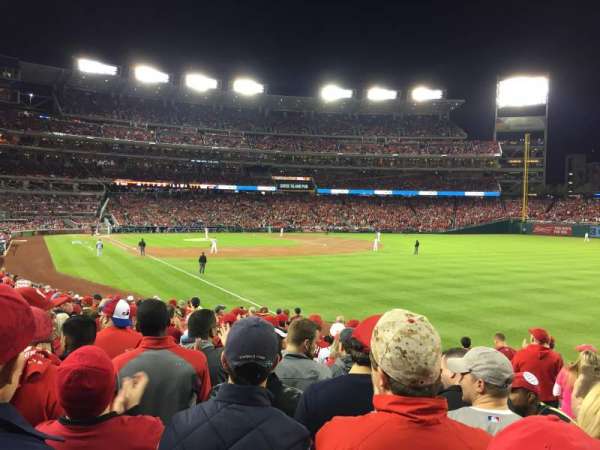 Nationals Park, bloc: 136, rangée: Z, place: 4