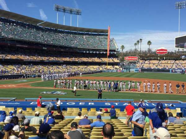 Dodger Stadium, bloc: 20FD, rangée: S, place: 6