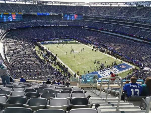 MetLife Stadium, bloc: 306, rangée: 19, place: 1