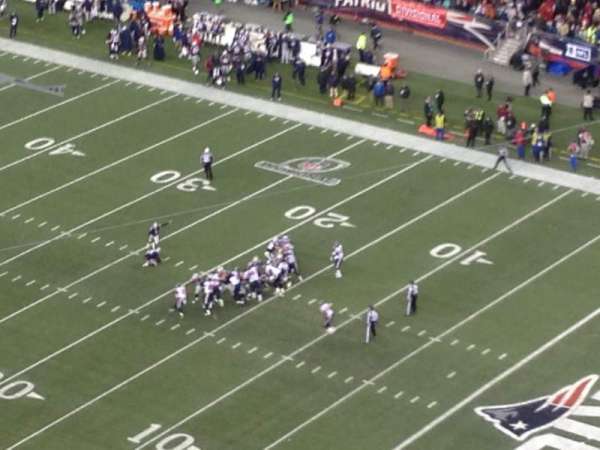 Gillette Stadium, bloc: 324, rangée: 24, place: 15