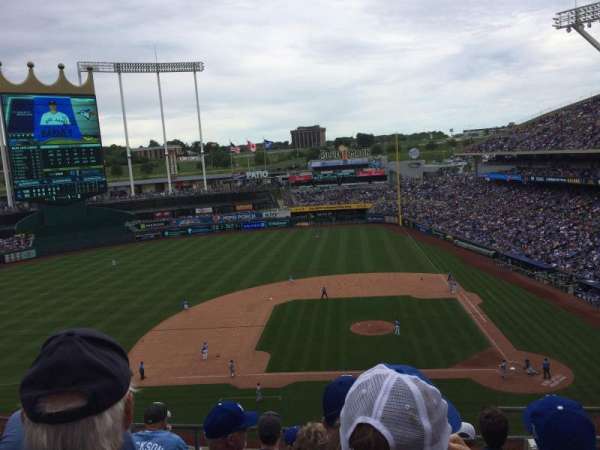 Kauffman Stadium, bloc: 412, rangée: F, place: 11