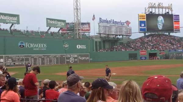 Fenway Park, bloc: Field Box 55, rangée: K, place: 2