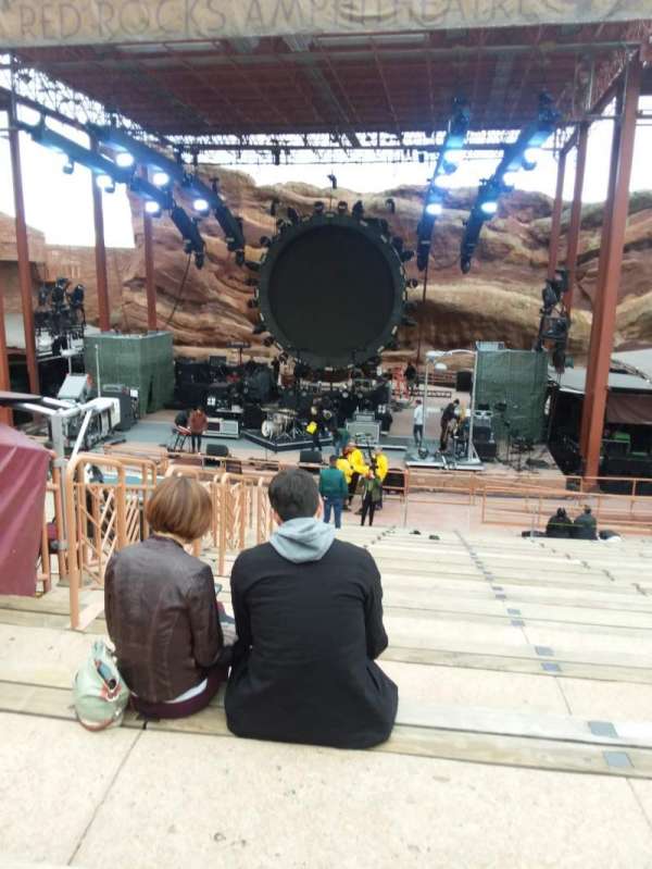 Red Rocks Amphitheatre, bloc: Center Right, rangée: 15, place: 46