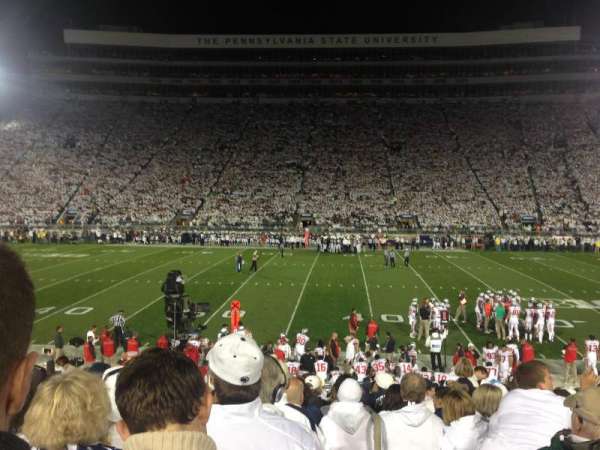 Beaver Stadium, bloc: WE, rangée: 8, place: 29