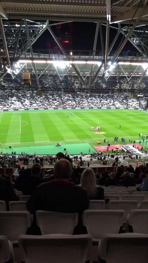 London Stadium, bloc: 206, rangée: 69, place: 555
