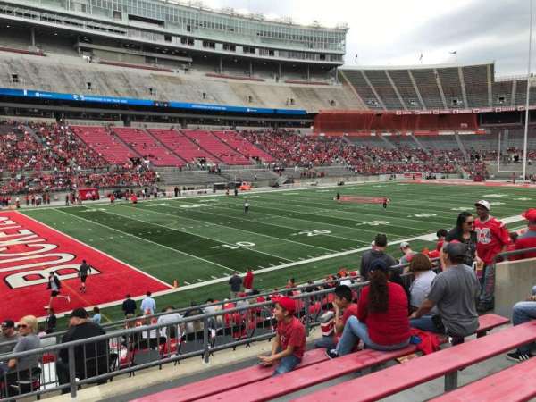Ohio Stadium, bloc: 28a, rangée: 6, place: 11