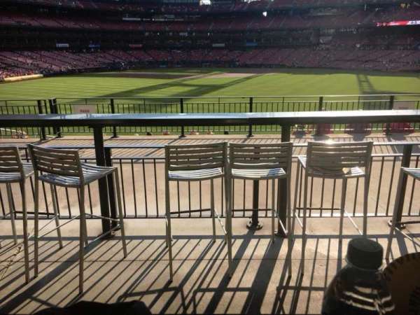 Busch Stadium, bloc: Freese’s Landing, rangée: B, place: 25