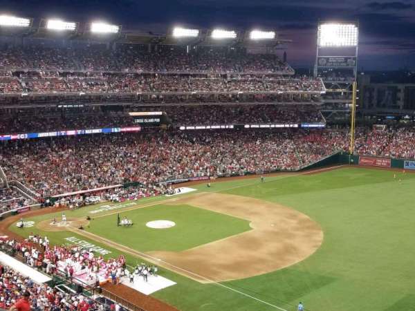 Nationals Park, bloc: 224, rangée: T, place: 7