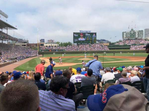 Wrigley Field, bloc: 121, rangée: 3, place: 1
