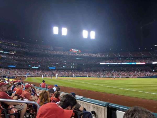 Busch Stadium, bloc: 135D, rangée: D, place: 4