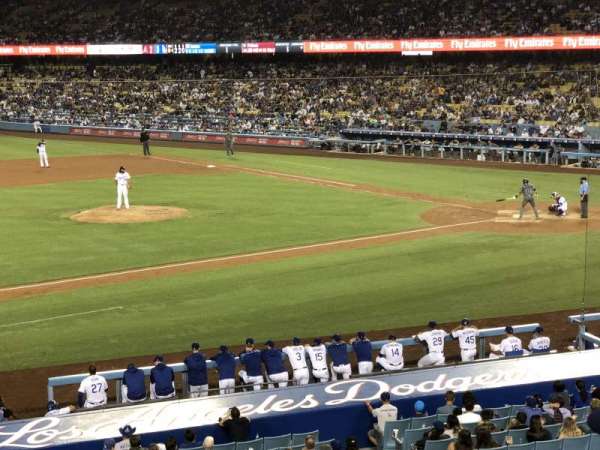 Dodger Stadium, bloc: 135LG, rangée: C, place: 7