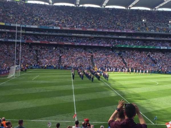 Croke Park, bloc: 310, rangée: AA, place: 7