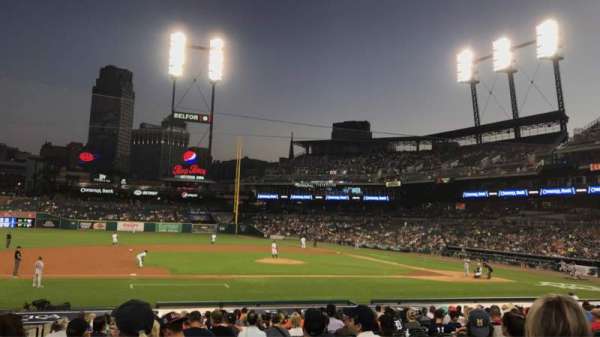 Comerica Park, bloc: 134, rangée: 26, place: 14