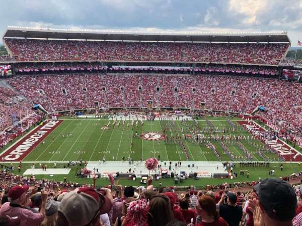 Bryant-Denny Stadium, bloc: HH, rangée: 21, place: 9