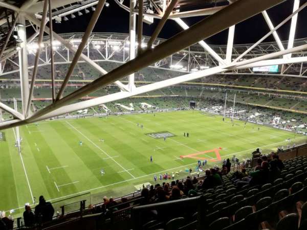 Aviva Stadium, bloc: 529, rangée: R, place: 15