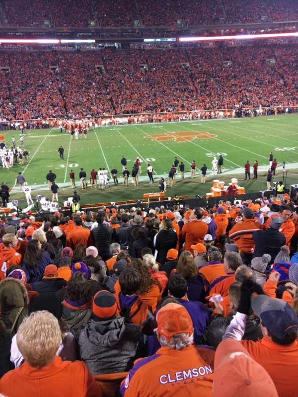 Memorial Stadium, Clemson, bloc: N, rangée: Z, place: 24