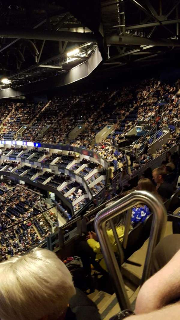 The O2, London, bloc: 406, rangée: J, place: 580