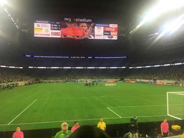 NRG Stadium, bloc: 138, rangée: G, place: 3
