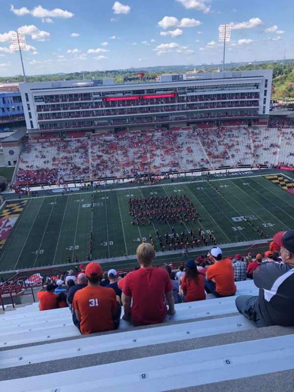 SECU Stadium, bloc: 305, rangée: Y, place: 8