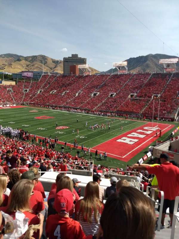 Rice-Eccles Stadium, bloc: W7, rangée: 37, place: 9