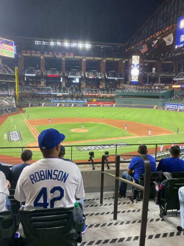 Globe Life Field, bloc: 116, rangée: 5, place: 20