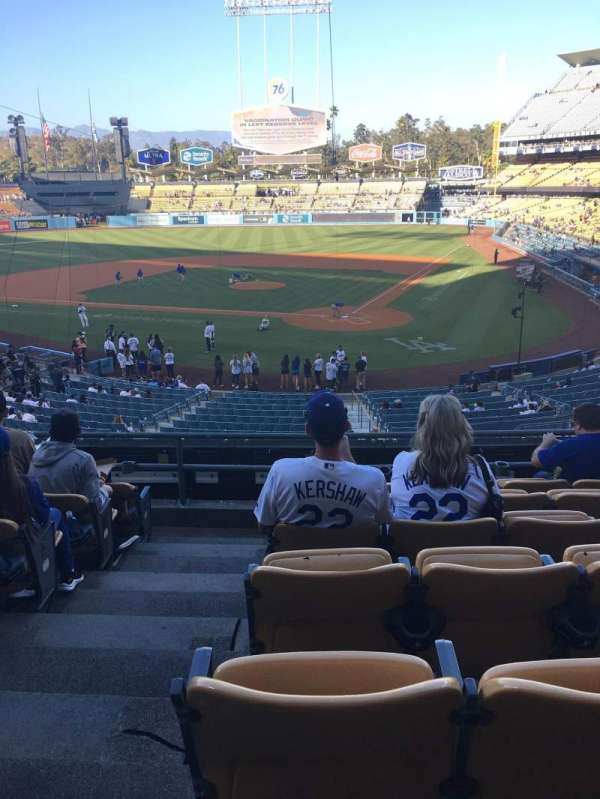 Dodger Stadium, bloc: 111LG, rangée: G, place: 7