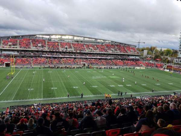 TD Place Stadium, bloc: GG, rangée: 10, place: 18