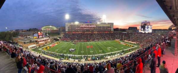 SECU Stadium, bloc: 206, rangée: S, place: 3