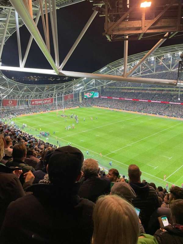 Aviva Stadium, bloc: 521, rangée: T, place: 8
