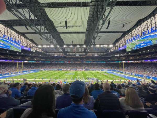 Ford Field, bloc: 107, rangée: 34, place: 9
