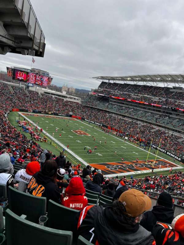 Paycor Stadium, bloc: 231, rangée: 31, place: 3