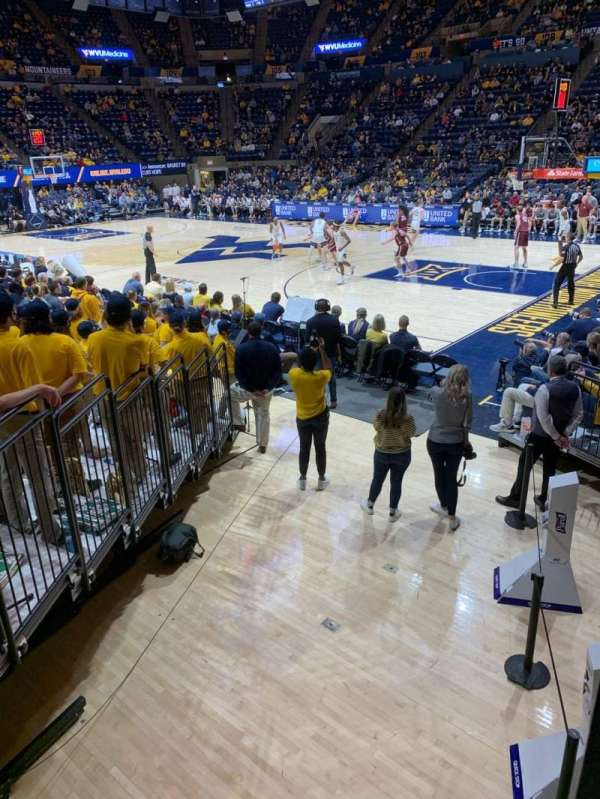 WVU Coliseum, bloc: 119, rangée: B, place: 1