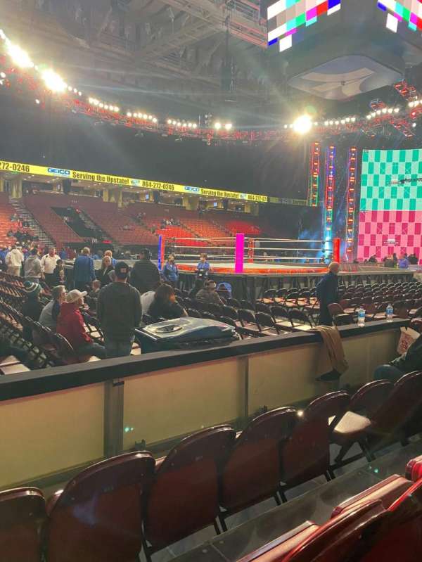 Bon Secours Wellness Arena, bloc: 101, rangée: CC, place: 20