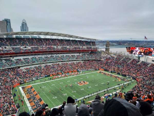 Paycor Stadium, bloc: 315, rangée: 26, place: 20