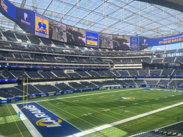 SoFi Stadium, bloc: 239, rangée: 7, place: 5